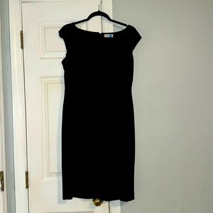 Black dress, size 10.  Great for cocktail hour, night out, funeral and church.